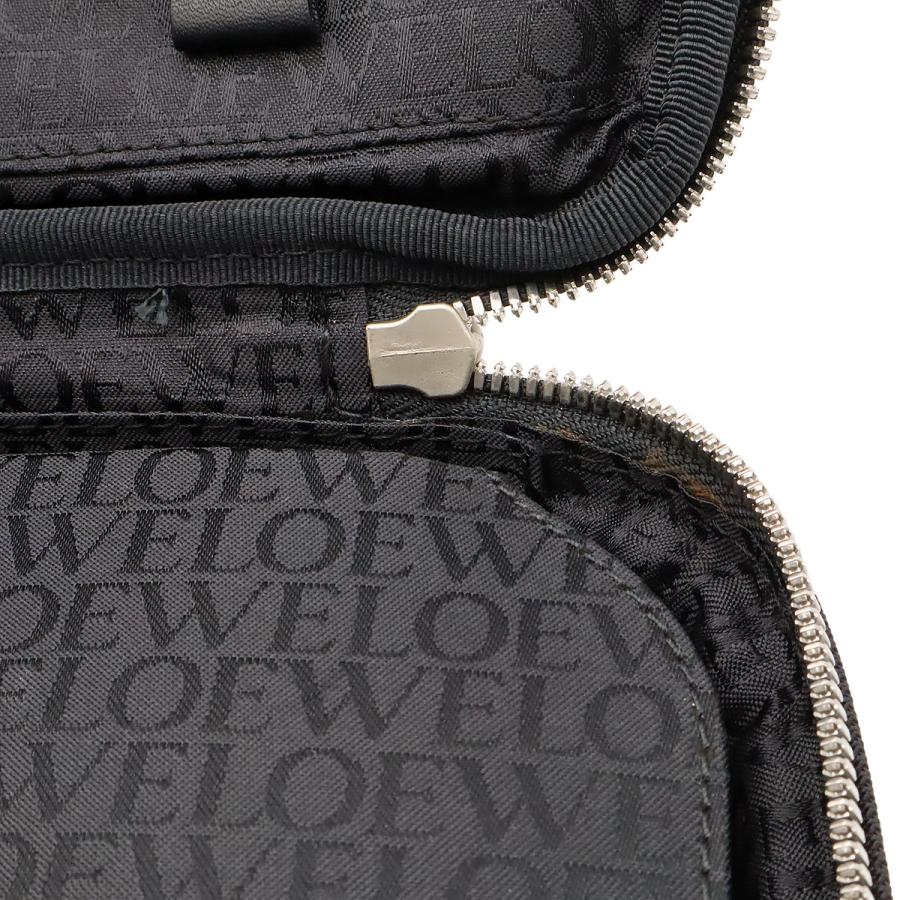 LOEWE ロエベ ロゴ ビジネスバッグ ブリーフケース PCケース 書類カバン ハンドバッグ ナイロンキャンバス レザー ブラック 黒 | LOEWE | 06