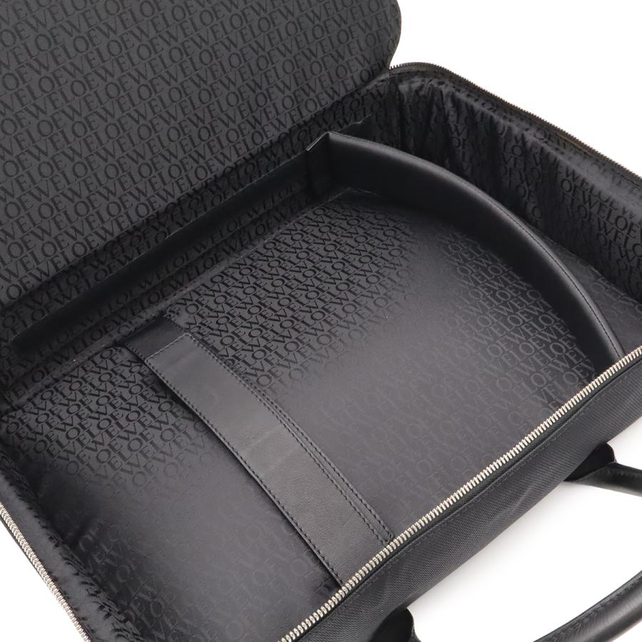 LOEWE ロエベ ロゴ ビジネスバッグ ブリーフケース PCケース 書類カバン ハンドバッグ ナイロンキャンバス レザー ブラック 黒 | LOEWE | 08
