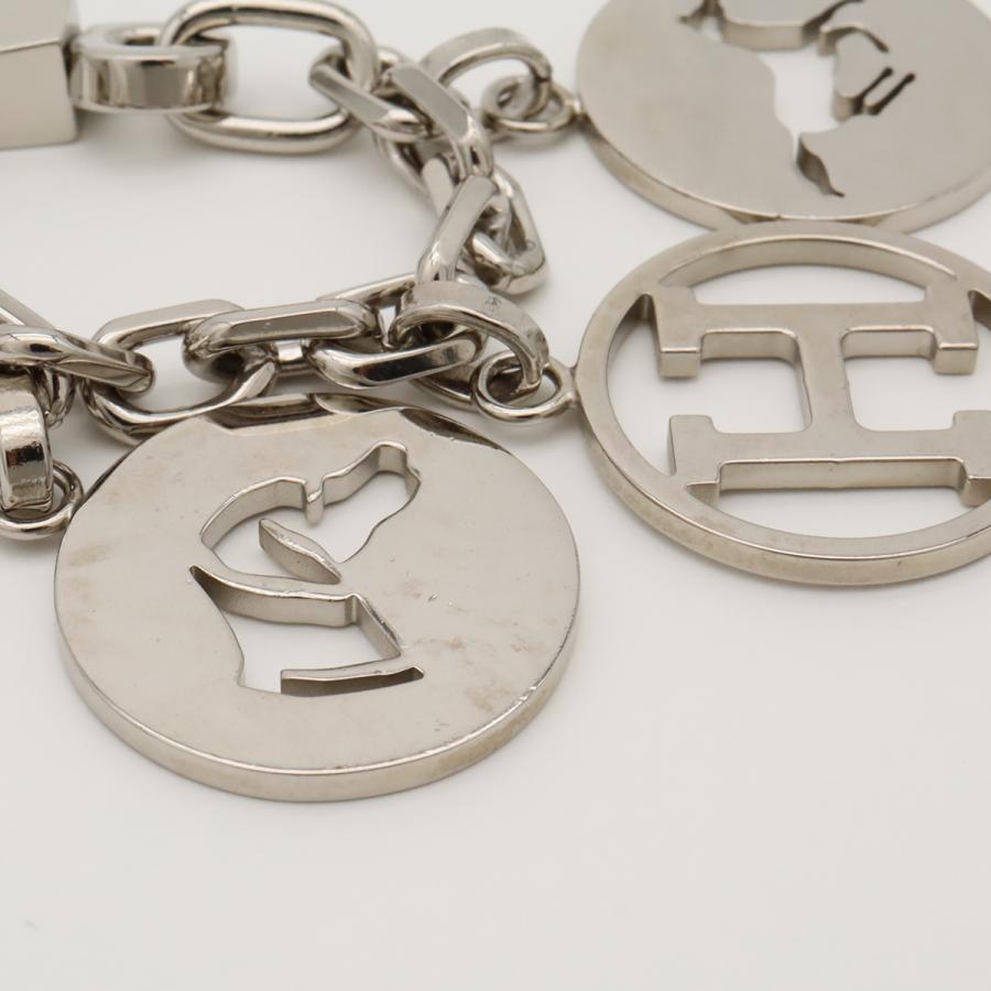 HERMES エルメス アミュレット4 ブルロック バッグチャーム カデナ 馬 犬 Hロゴ キーホルダー キーフック メタル シルバー | HERMES | 02