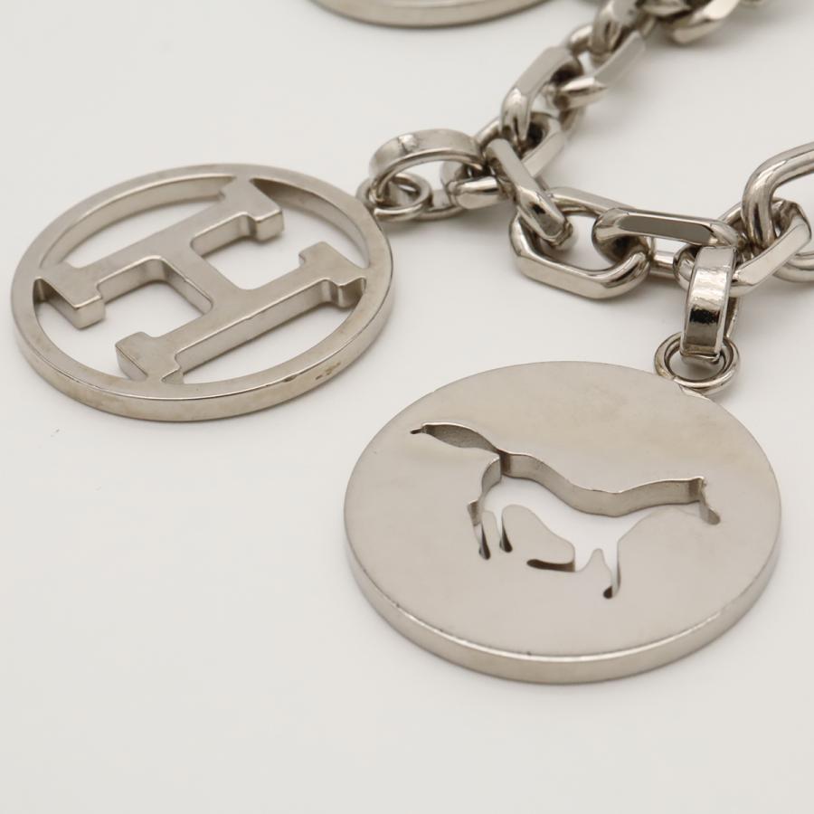 HERMES エルメス アミュレット4 ブルロック バッグチャーム カデナ 馬 犬 Hロゴ キーホルダー キーフック メタル シルバー | HERMES | 03