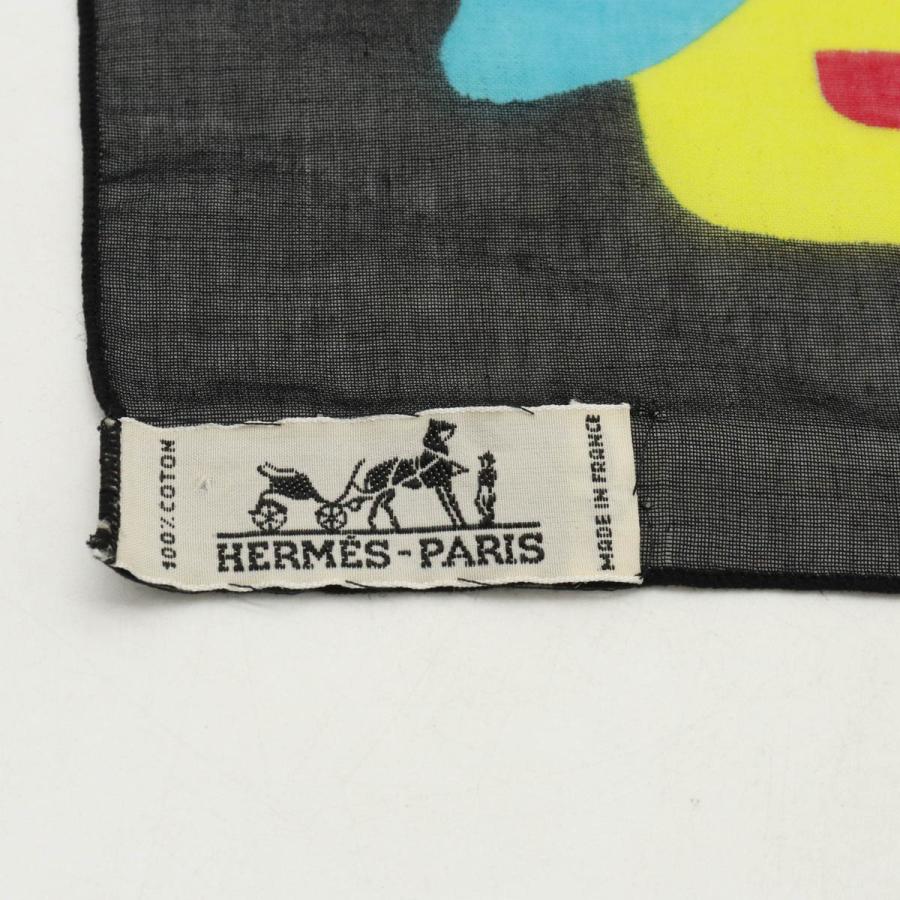 HERMES エルメス 大判ストール ショール パレオ オウム柄 コットン100% レッド ブラック オレンジ ブルー イエロー | HERMES | 05