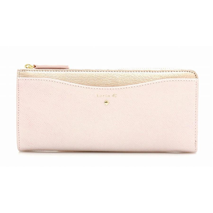 財布 Luria 4 ルリア ヨンドシー L字ファスナー長財布 レザー ピンクベージュ メタリックピンク ライトパープル K Blumin 通販 Yahoo ショッピング