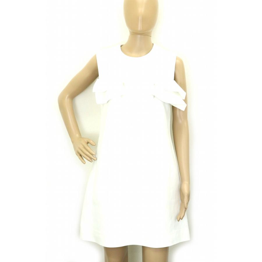 アパレル Louis Vuitton ルイ ヴィトン ワンピース ノースリーブ フリル レーヨン76 シルク 24 ホワイト 38 クリーニング済 Vccw04 中古 S Blumin 通販 Yahoo ショッピング