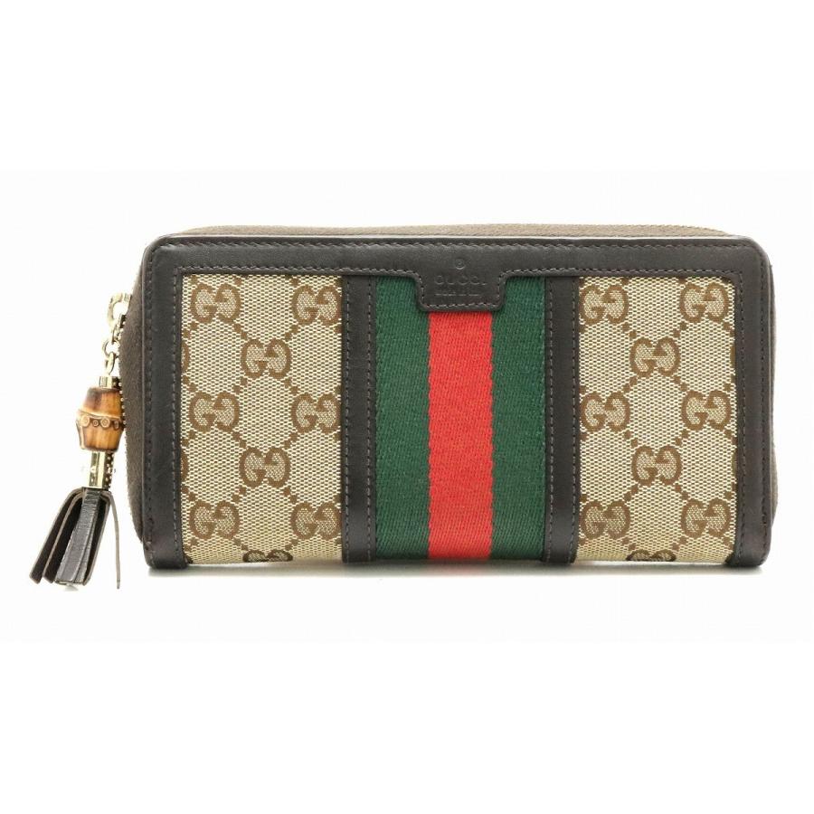 新作人気モデル Gucci グッチ ブラウン ラウンドファスナーウォレット ナイロンキャンバス その他財布 Metropolisil Gov