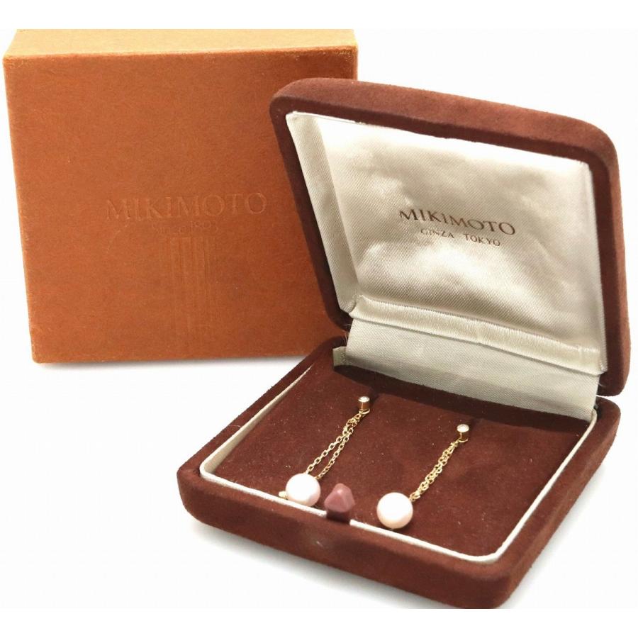 Mikimoto ミキモト パール ピアス チェーンピアス 真珠 7 2m M ダイヤモンド K18yg イエローゴールド 中古 Blumin 通販 Yahoo ショッピング