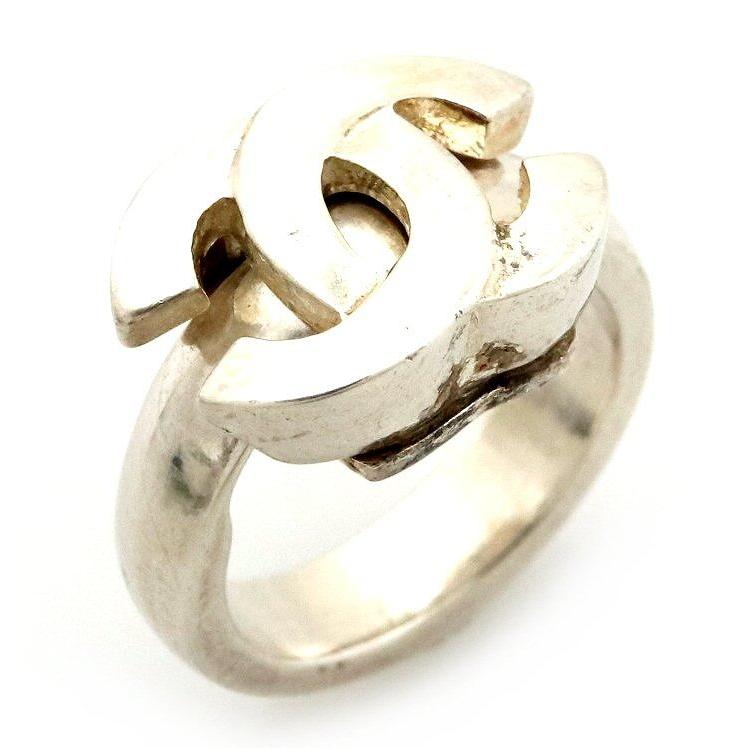 Chanel シャネル ロゴ ココマーク リング 指輪 13号 13 シルバーカラー 中古 Blumin 通販 Yahoo ショッピング