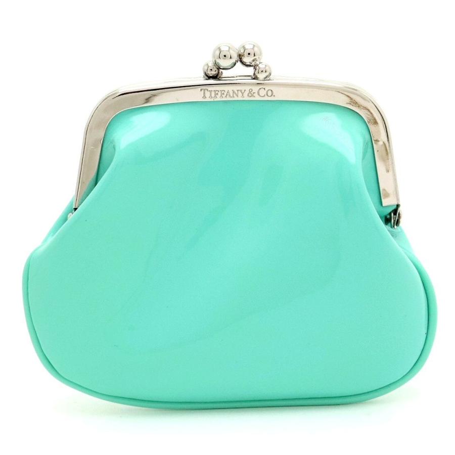 Tiffany Co ティファニー ガマ口 コインケース 小銭入れ コインパース ティファニーブルー ビニール シルバー金具 中古 S Blumin 通販 Yahoo ショッピング