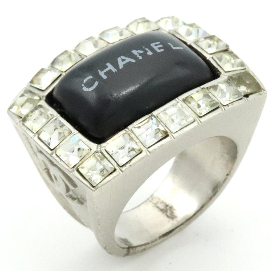 Chanel シャネル ロゴ リング 指輪 ラインストーン メタル シルバーカラー 13 13号 00 A 中古 Blumin 通販 Yahoo ショッピング