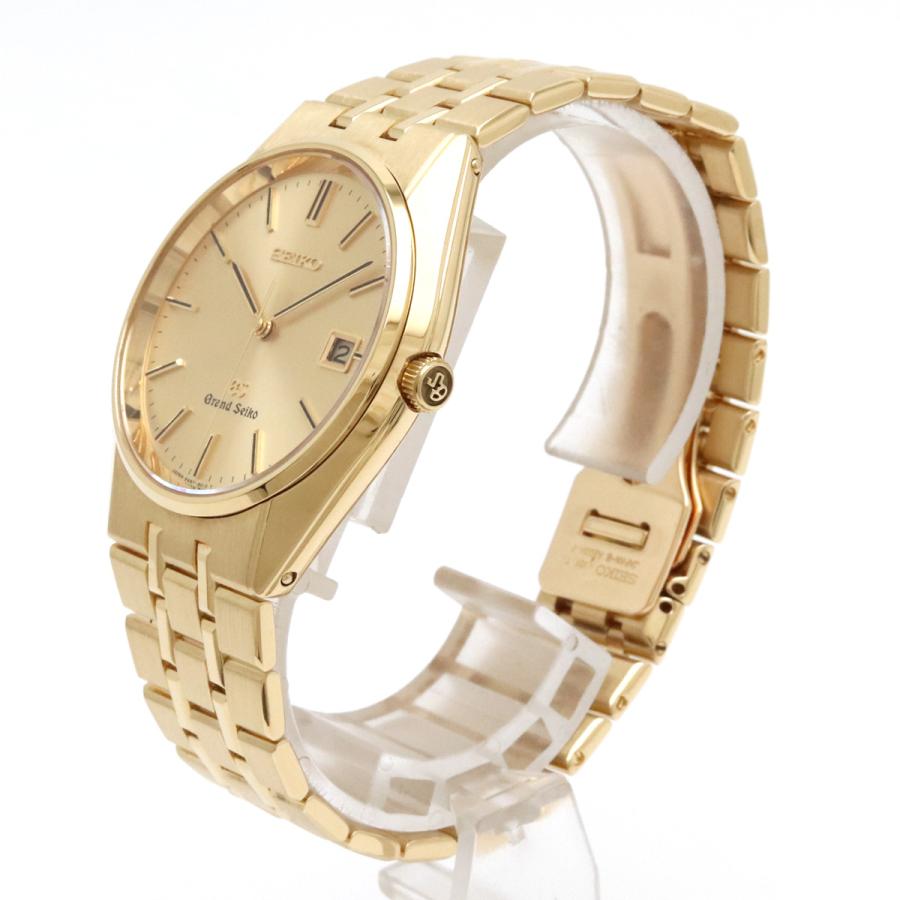 SEIKO セイコー GRANDSEIKO グランドセイコー GS デイト ゴールド文字盤 18KT K18YG 750 メンズ クォーツ 腕時計 9587-8010 | SEIKO | 01