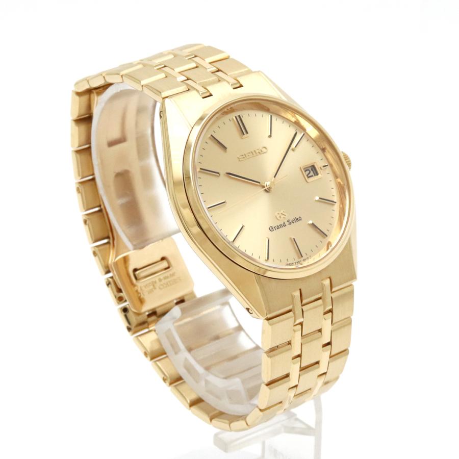 SEIKO セイコー GRANDSEIKO グランドセイコー GS デイト ゴールド文字盤 18KT K18YG 750 メンズ クォーツ 腕時計 9587-8010 | SEIKO | 02