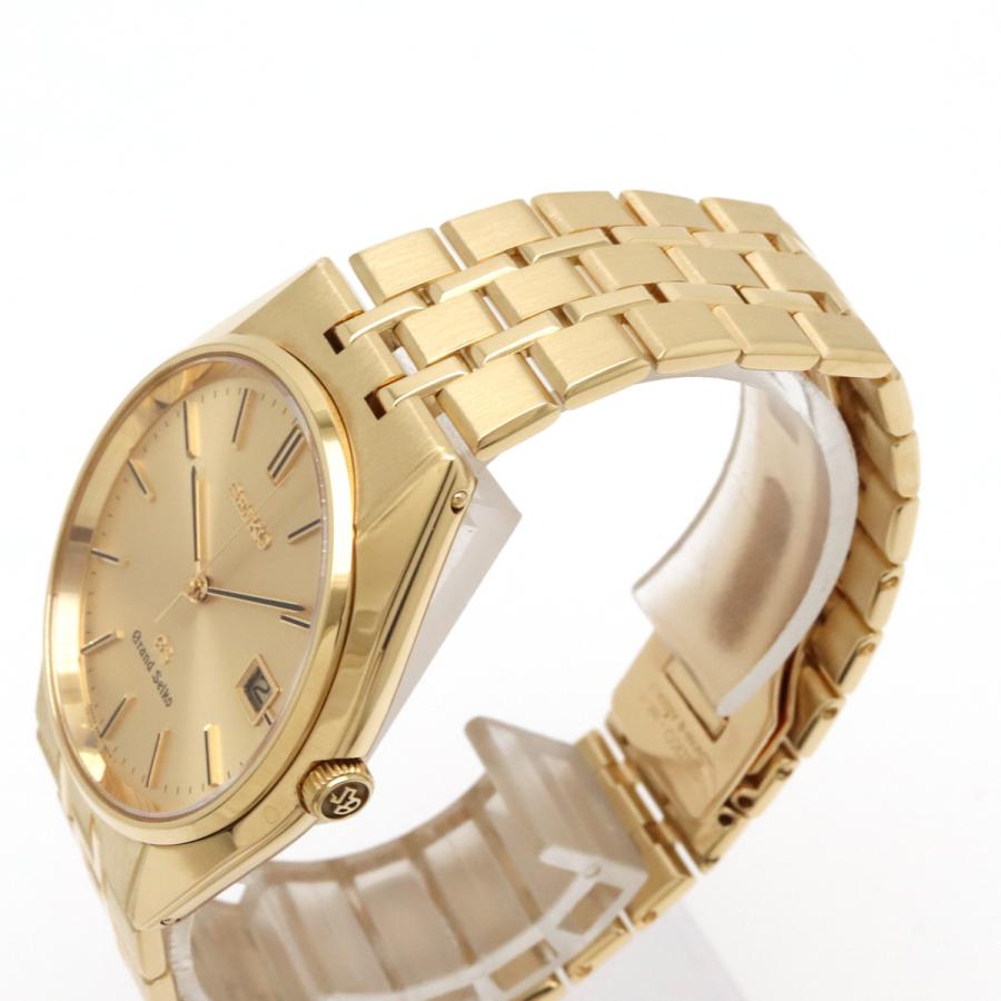 SEIKO セイコー GRANDSEIKO グランドセイコー GS デイト ゴールド文字盤 18KT K18YG 750 メンズ クォーツ 腕時計 9587-8010 | SEIKO | 06