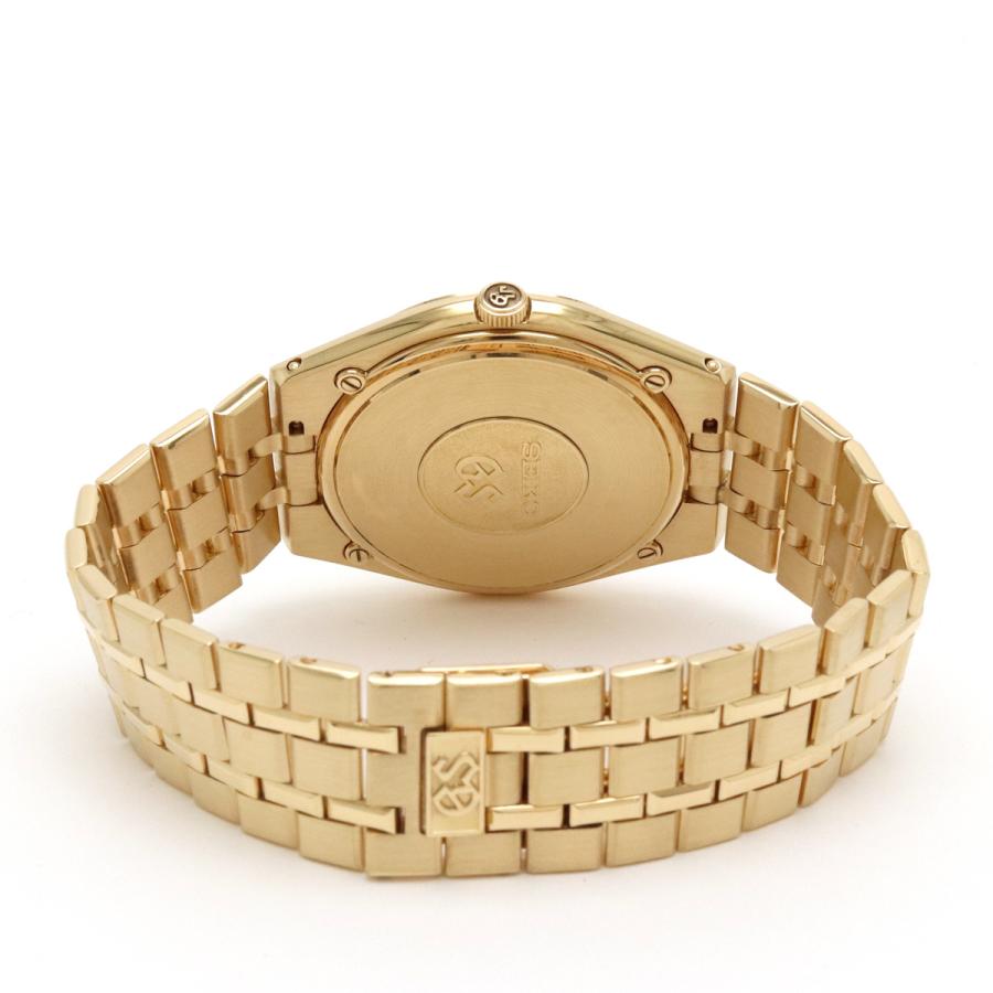 SEIKO セイコー GRANDSEIKO グランドセイコー GS デイト ゴールド文字盤 18KT K18YG 750 メンズ クォーツ 腕時計 9587-8010 | SEIKO | 07