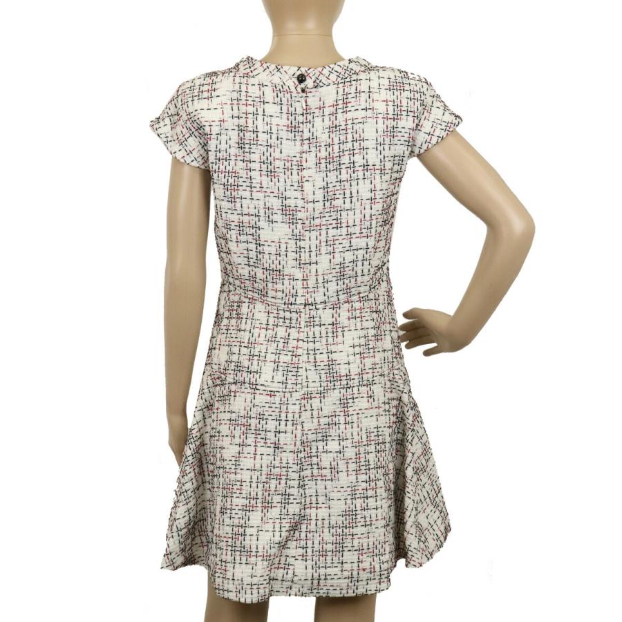 アパレル)CHANEL シャネル ココマーク フレア ワンピース ツイード 綿