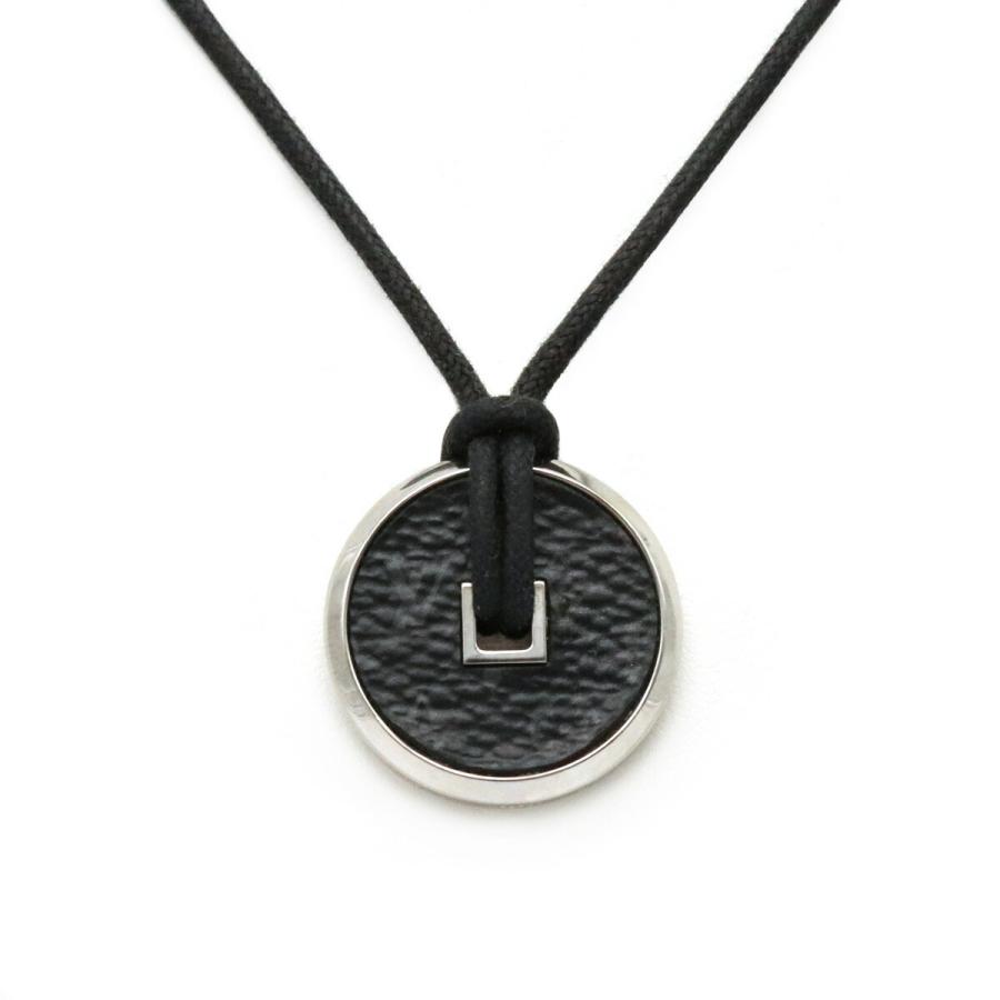 Louis Vuitton ルイ ヴィトン モノグラムエクリプス コリエ コイン ネックレス ペンダント チョーカー カーフレザー M625 中古 Blumin 通販 Yahoo ショッピング