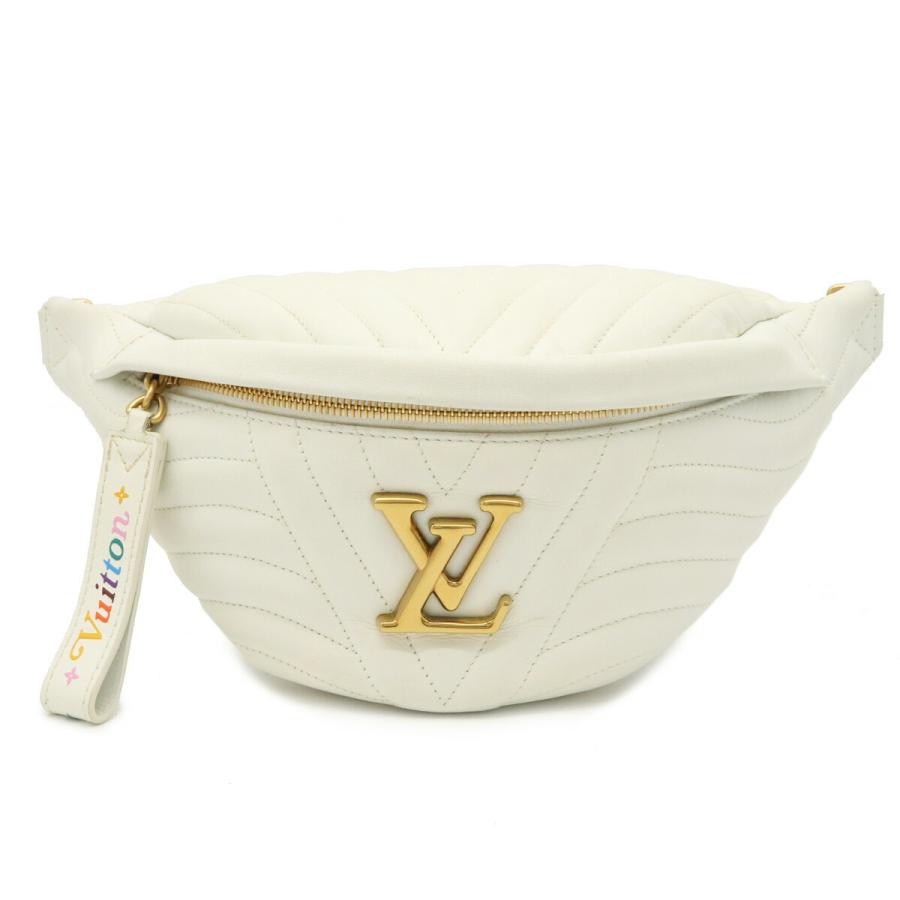 激安単価で Louis Vuitton ルイ ヴィトン ニューウェーブ バムバッグ ボディバッグ ウエストバッグ レザー スノー 白 ゴールド金具 M 新品本物 Zoetalentsolutions Com