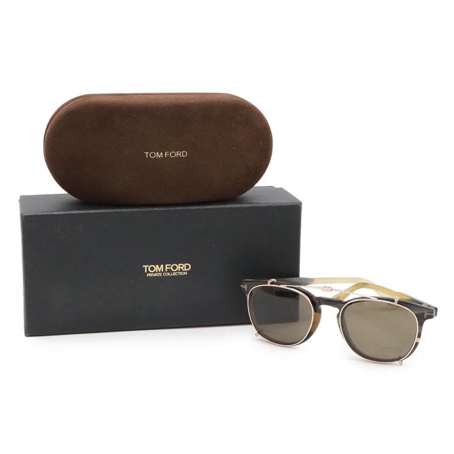 TOM FORD トム フォード プライベートコレクション No.14 REAL HORN クリップオン サングラス 伊達メガネ ウェリントン | TOM FORD | 06