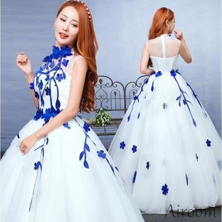 カラードレス 二次会 パーティードレス ロングドレス 花嫁 ウェディングドレス シンデレラ 大きいサイズ ウエディングドレス 結婚式 春早割 ドレス 演奏会