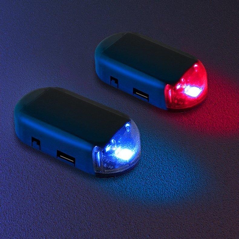 カーセキュリティ ダミーセキュリティ ダミーライト Ledランプ 充電式 Usb 太陽光 ソーラー 盗難防止 自動車 自動点滅 防犯 警告灯 簡単設置 肌触りがいい