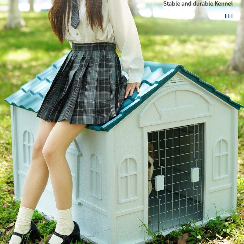 大型犬 ドッグ 犬舎 犬小屋 ハウス おうち 屋外 野外 庭用 プラス ティック製 プラスチック 防水 通気性 ドア無し 大型犬 ドッグ 犬舎 犬小屋 ハウス おうち 屋外 野外 庭用 プラス ティック製 プラスチック 防水 通気性 ドア無し