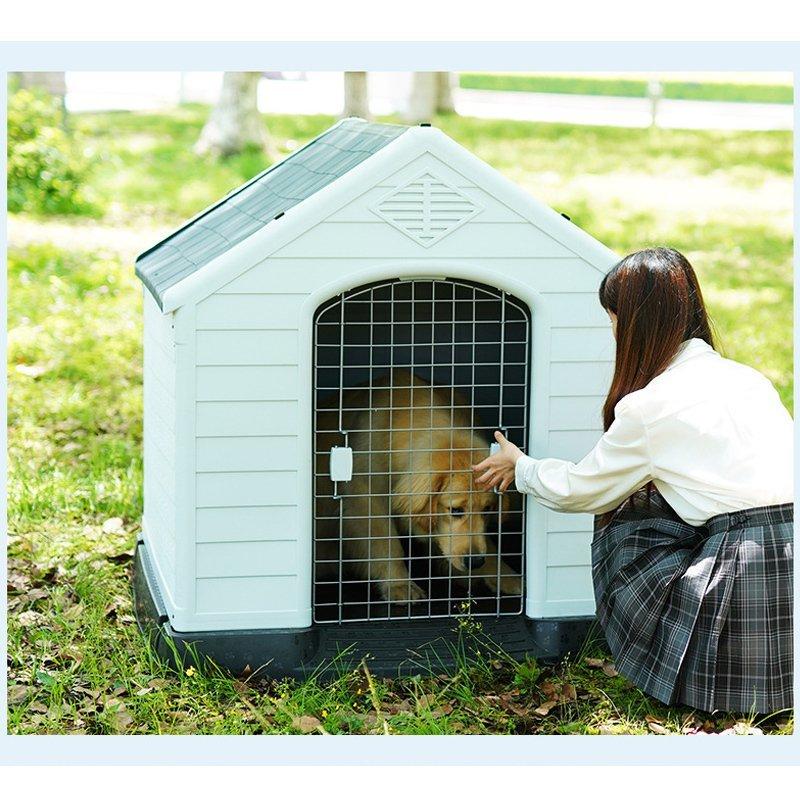 大型犬 ドッグ 犬舎 犬小屋 ハウス おうち 屋外 野外 庭用 プラス ティック製 プラスチック 防水 通気性 ドア無し 大型犬 ドッグ 犬舎 犬小屋 ハウス おうち 屋外 野外 庭用 プラス ティック製 プラスチック 防水 通気性 ドア無し