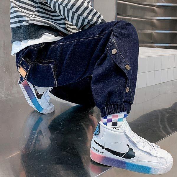 ジーンズ かっこいい 小学生 中学生 男子 デニムパンツ ジーパン 紺 ボトムス ボーイズ デニム 長ズボン 男の子 1 130 140 150 160 170 Cm 春 秋 冬 おしゃれ Ehmkeudhfp 子ども服 Www Sprintmart Com