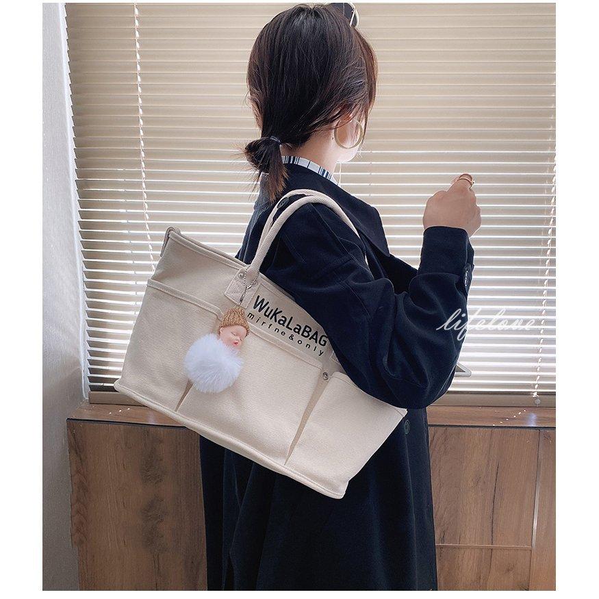 トートバッグ レディース 帆布 キャンバストートバッグ 韓国 大学生 ポケット多い おしゃれ 大きめ 通勤バッグ カジュアル 大容量 新品 Xxl553 Blvlストア 通販 Yahoo ショッピング