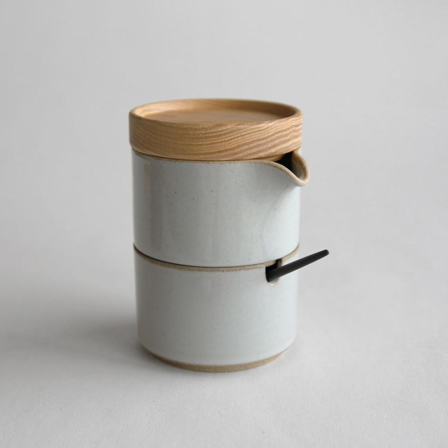 ハサミポーセリン HASAMI PORCELAIN シュガーポット グロスグレー HPM017 コーヒー 波佐見焼 食器 電子レンジ対応 食洗機対応 スタッキング ギフト 容器｜118427 | HASAMI PORCELAIN | 06