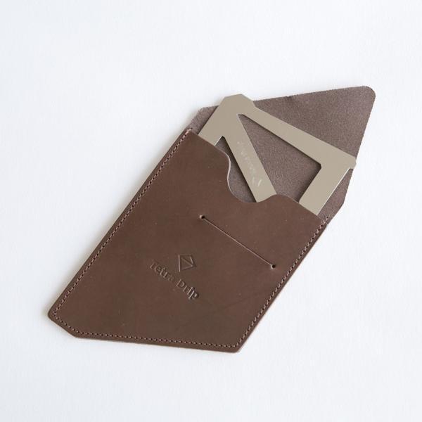 MUNIEQ / Tetra Drip 02SL(02S+LeatherCase) | テトラドリップ/ミュニーク/ステンレス/コーヒードリッパー/携帯用/アウトドア/ハンドドリップ | 112400 |  | 05