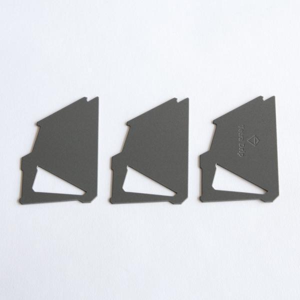 MUNIEQ / Tetra Drip 01P-g(Grey) | メール便可 5点まで | テトラドリップ ミュニーク ポリプロピレン コーヒードリッパー 携帯用 アウトドア | 112401 |  | 04