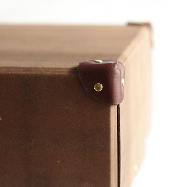 STACK CONTAINERS / PAPER CONTAINER LAUNDRY 革コーナー付(BROWN) | スタックコンテナーズ/ペーパーコンテナー/ランドリー/ブラウン/紙箱/小物いれ | 112656 |  | 02