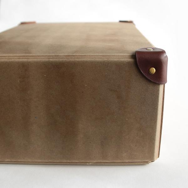 STACK CONTAINERS / PAPER CONTAINER LAUNDRY 革コーナー付(KRAFT) | スタックコンテナーズ/ペーパーコンテナー/ランドリー/クラフト/紙箱/小物いれ | 112658 |  | 01