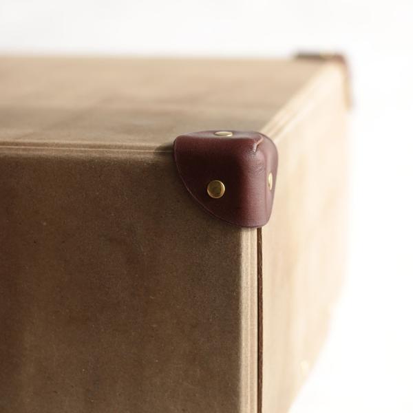 STACK CONTAINERS / PAPER CONTAINER LAUNDRY 革コーナー付(KRAFT) | スタックコンテナーズ/ペーパーコンテナー/ランドリー/クラフト/紙箱/小物いれ | 112658 |  | 02