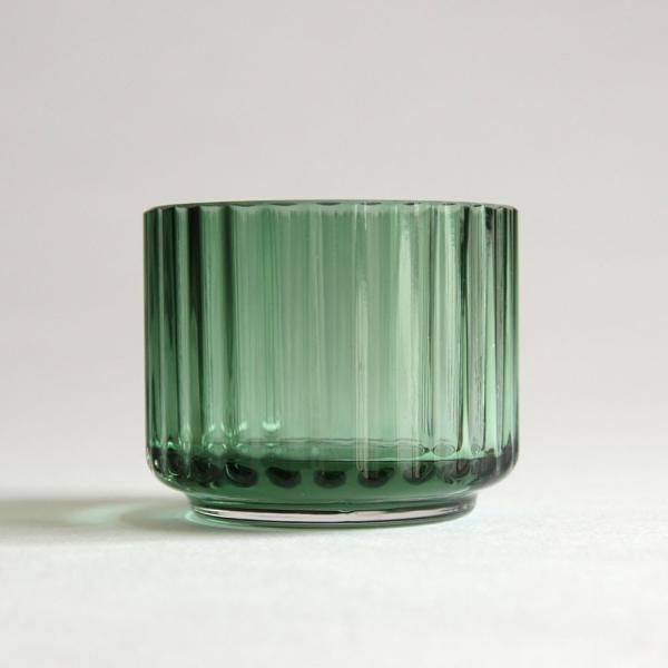 Lyngby Porcelain(リュンビューポーセリン) / Tealight holder Glass(Copenhagen Green