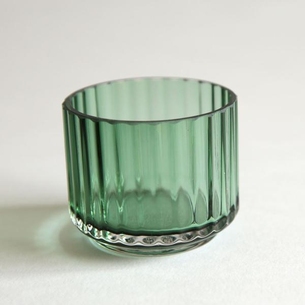 Lyngby Porcelain(リュンビューポーセリン) / Tealight holder Glass(Copenhagen Green