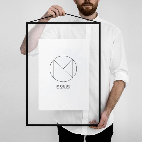 MOEBE / FRAME-A2(Black) | フレーム/アルミニウム/ブラック/額縁/デンマーク/インテリア/ムーベ | 118090 | MOEBE | 01