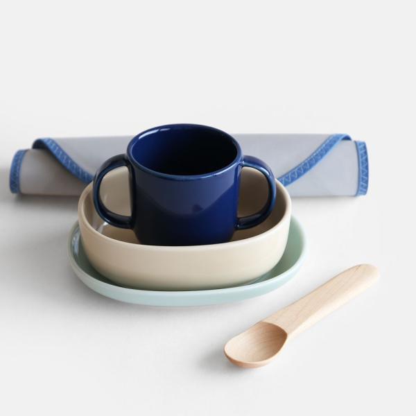 NUPPU / Wood violet Set | ヌップ/サスティナブルチルドレンズテーブルウェア/ウッドバイオレットセット/子供用食器/幼児/乳児/出産祝い/波佐見焼 | 118338 | HASAMI