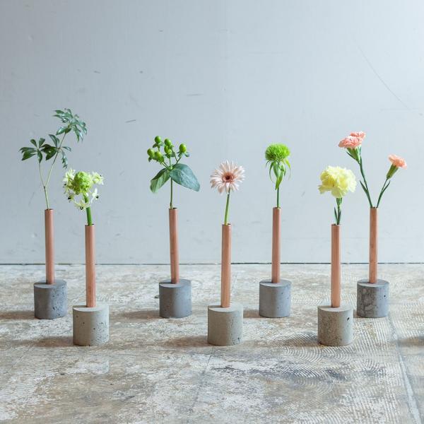 MOTON(モトン) / DOUBLE(Natural) | 一輪挿し/モルタル/銅/moton