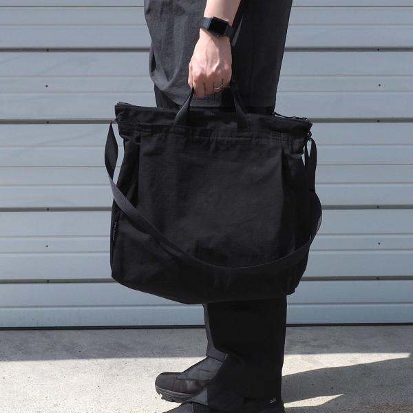 kirahvi yhdeksan / 2way tote × cordura rip stop (black) | kirahvi9/キラハビーユフデクサン/2ウェイトート/ブラック/ナイロン/ショルダーバッグ | 116032 |  | 11