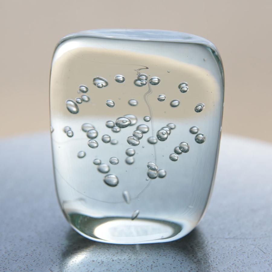 Here 水の形 Shape Of Water Square ガラス オブジェ 泡 ディテール B L W 通販 Yahoo ショッピング
