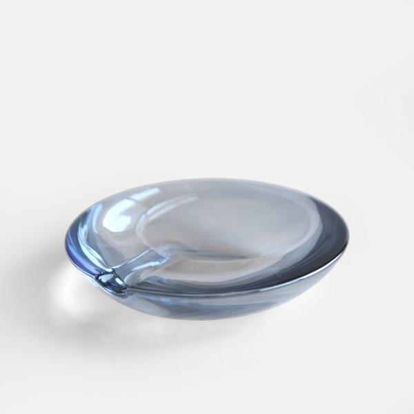 TSUKUDA&CO. / GLASS ASHTRAY(Small/Navy) | グラスアッシュトレー/灰皿/お香立て/パロサントホルダー/佃企画/ネイビー | 116509 | 