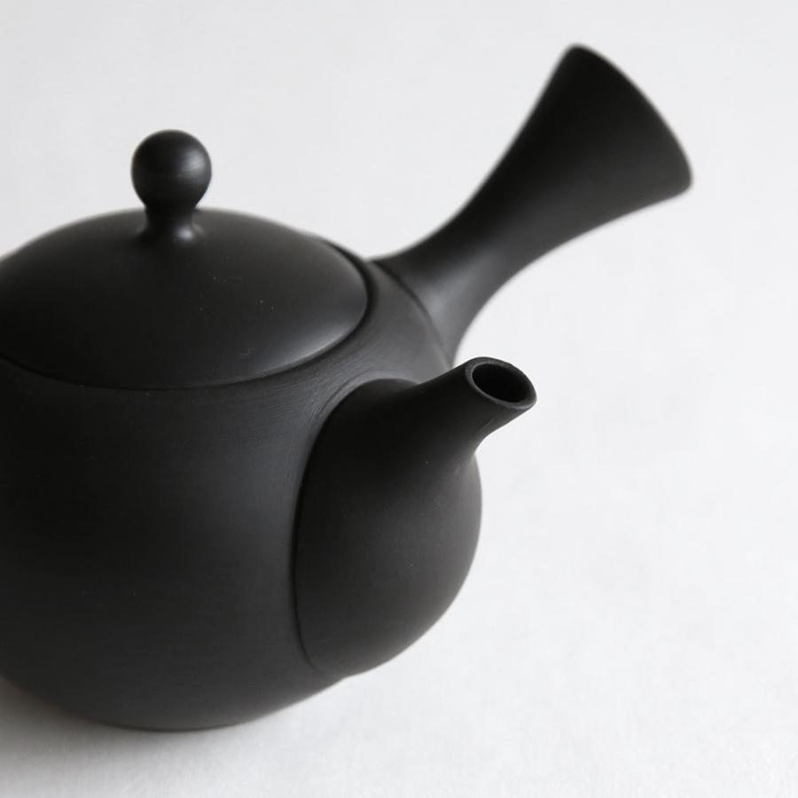 JINSUI / IROIRO 01(Black) | 丸急須/常滑焼き/お茶/日本六古窯/イロイロ/人水/茶器/ギフト | 118024 |  | 02