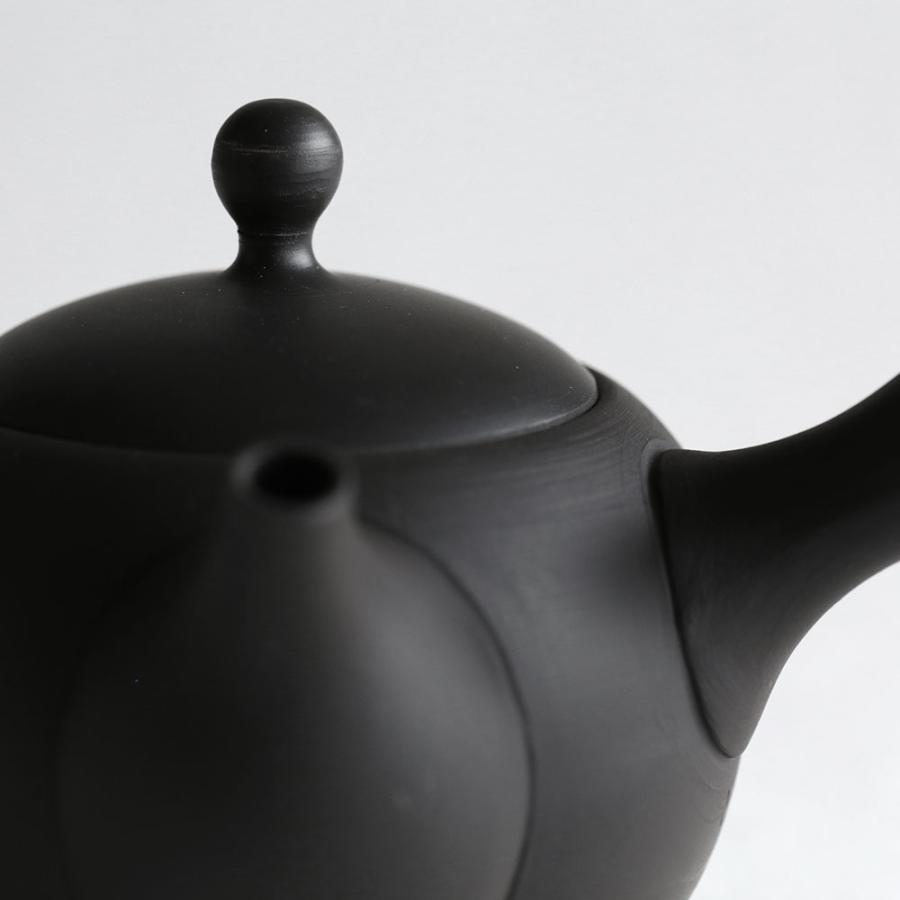 JINSUI / IROIRO 01(Black) | 丸急須/常滑焼き/お茶/日本六古窯/イロイロ/人水/茶器/ギフト | 118024 |  | 05