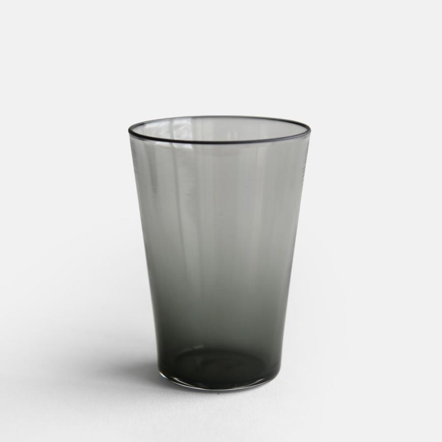 WASHIZUKA GLASS STUDIO / cup long(charcoal)【ワシズカグラススタジオ/鷲塚貴紀/カップ/ロング/チャコール/グレー/吹きガラス/ハンドメイド】[116531 | 