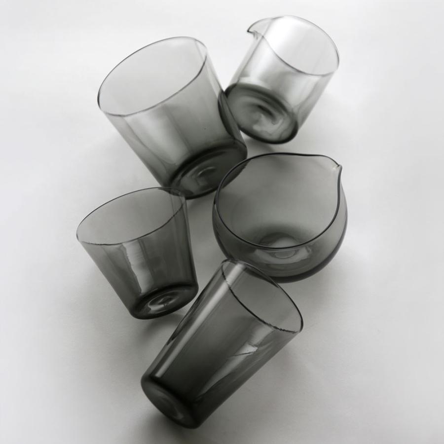 WASHIZUKA GLASS STUDIO / cup long(charcoal)【ワシズカグラススタジオ/鷲塚貴紀/カップ/ロング/チャコール/グレー/吹きガラス/ハンドメイド】[116531 |  | 06