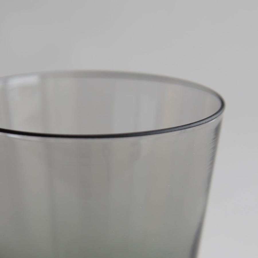 WASHIZUKA GLASS STUDIO / rock(charcoal)【ワシズカグラススタジオ/鷲塚貴紀/カップ/ロック/チャコール/グレー/吹きガラス/ハンドメイド】[116532 |  | 03