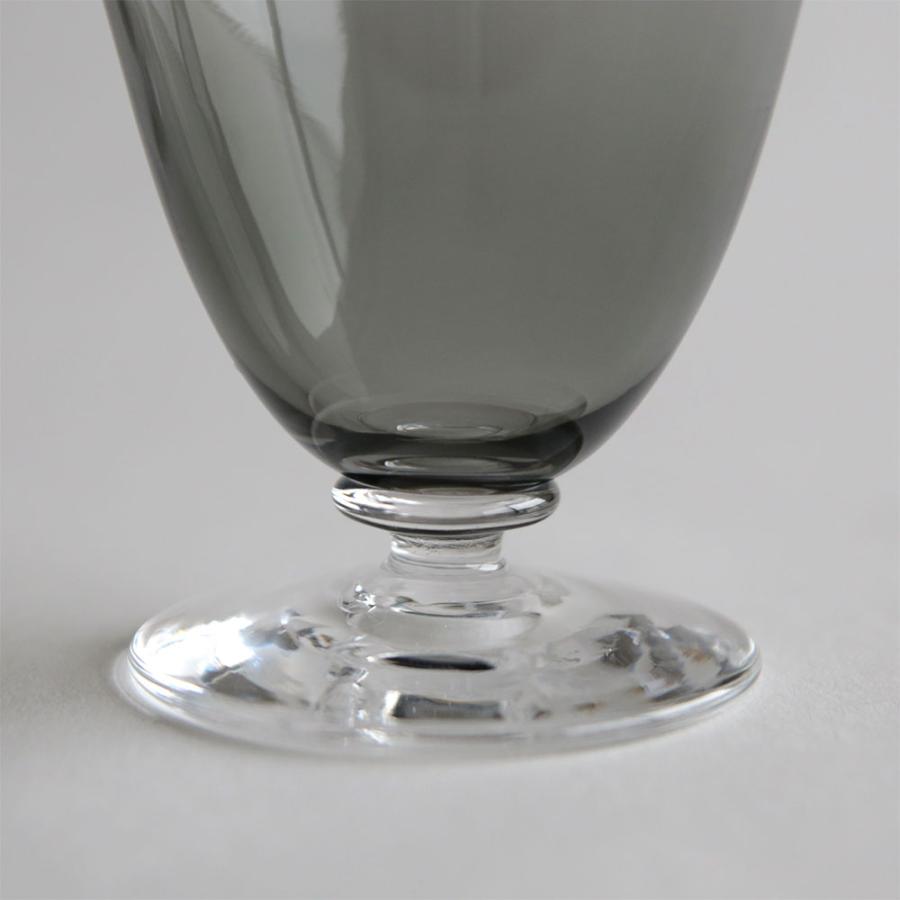WASHIZUKA GLASS STUDIO / ashitsuki short(charcoal) B.L.W 別注 | ワシズカグラススタジオ/鷲塚貴紀/アシツキ/脚付き/吹きガラス/チャコール | 116539の画像