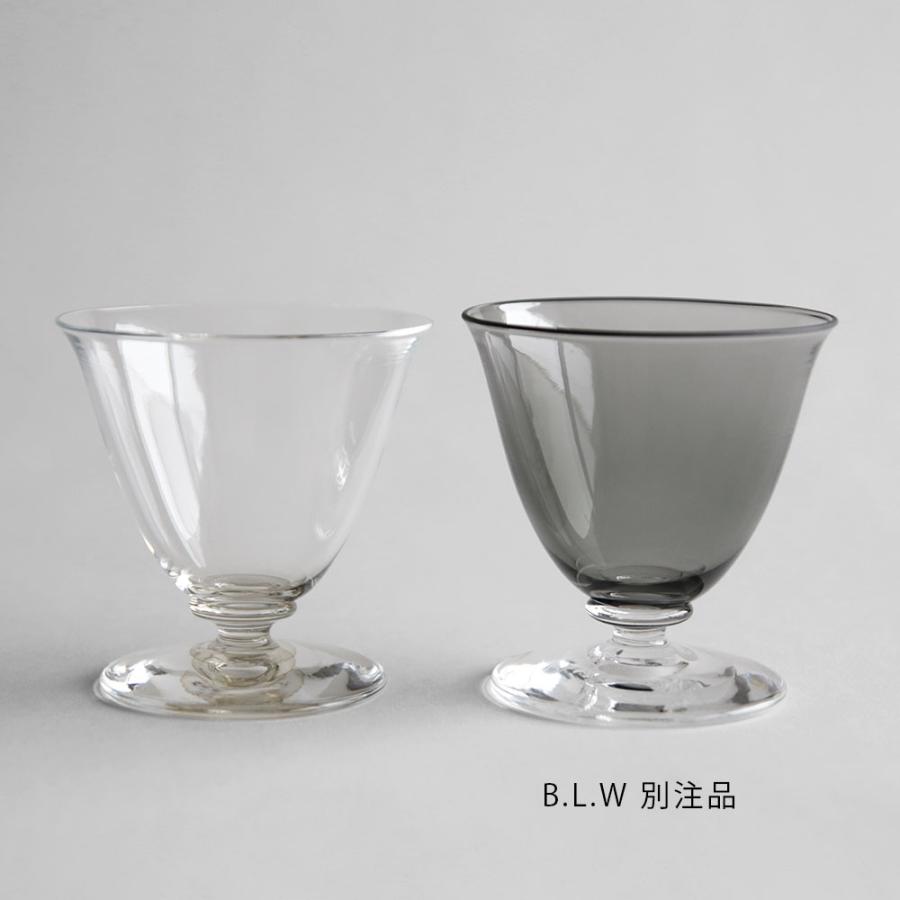 WASHIZUKA GLASS STUDIO / ashitsuki short(charcoal) B.L.W 別注 | ワシズカグラススタジオ/鷲塚貴紀/アシツキ/脚付き/吹きガラス/チャコール | 116539の画像