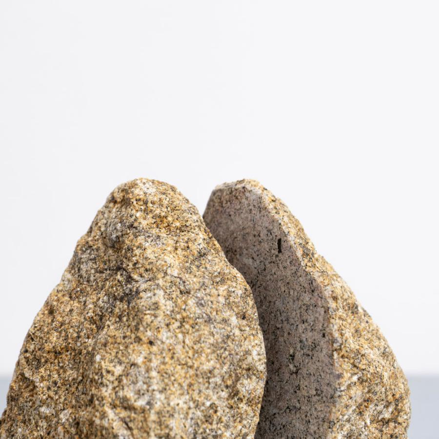 AJI PROJECT[アジプロジェクト] / RS-ROCK END / S(sabi) | ロックエンド/ブックエンド/庵治石/自然石 | 116853 |  | 03