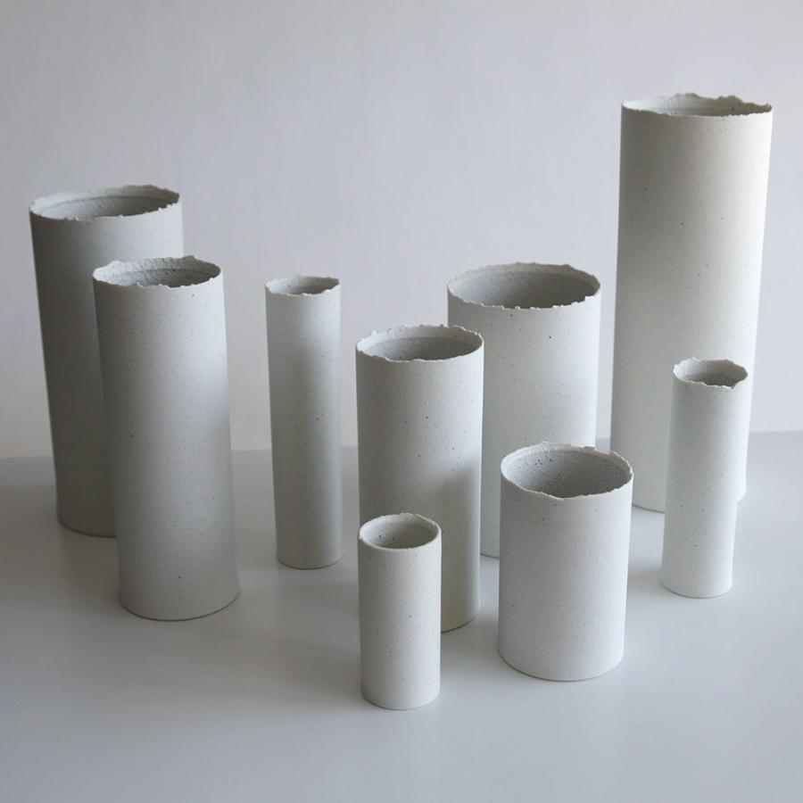 【SALE】晋山窯ヤマツ / ground vase M H230(crunch)【在庫処分セール flower vase 花瓶 花器 晋山窯ヤマツ yamatsu クランチ】[116863 |  | 05