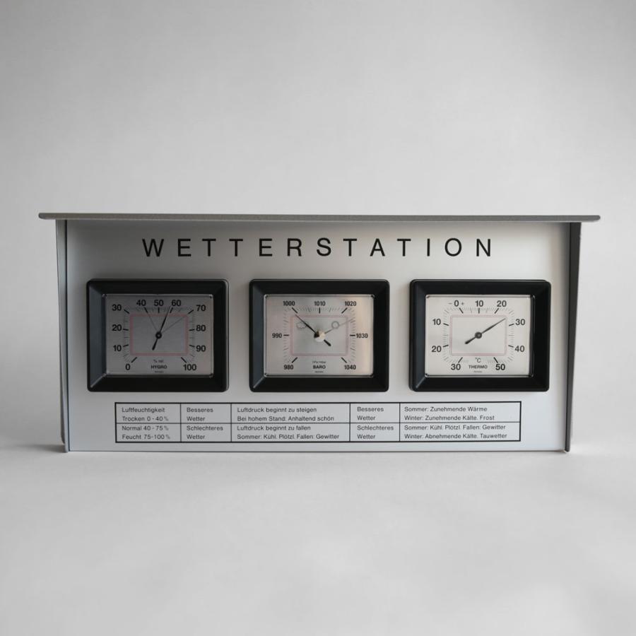 DOSTMANN / Analogue outdoor weather station with hammer paint finish 20.2019【温湿度計/アナログアウトドアウェザーステーション】[117968 【Qingping】